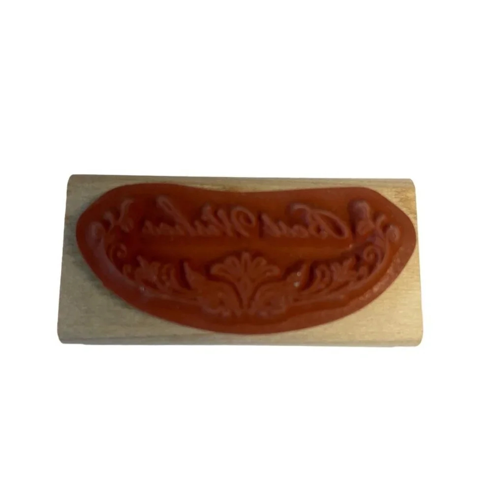 Mounted Rubber‎ Stamp Stampin Up Best Wishes